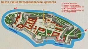 Схема Петропавловской крепости: обзор музея, история постройки, интересные факты, фото, отзывы