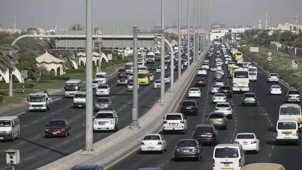 Дорога из Дубая в Абу-Даби