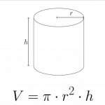 Формула объема цилиндра: пример решения задачи