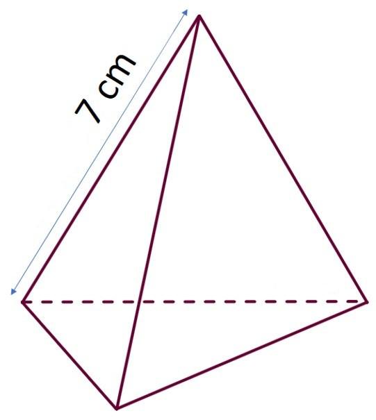 Высота боковой грани треугольника