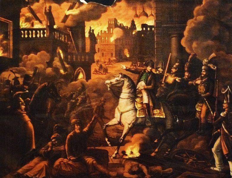 Наполеон в горящей Москве