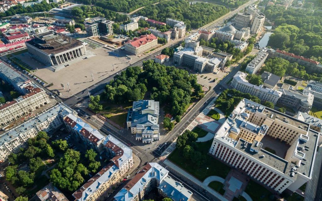 Вид на Минск
