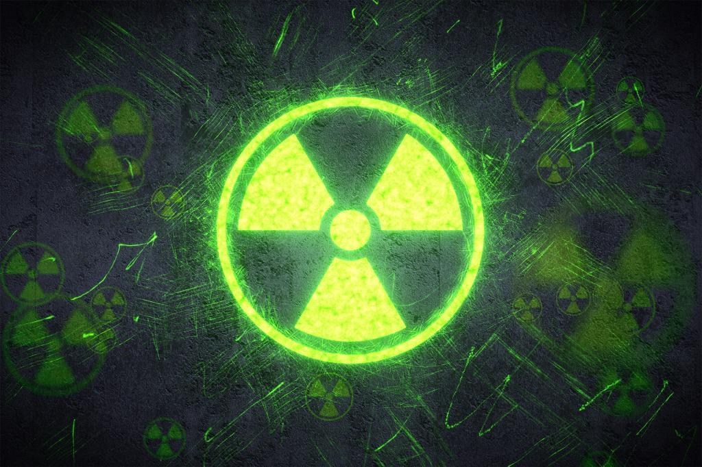 Стильный символ радиации.