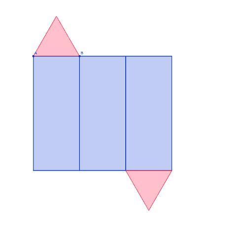 Развертка треугольной правильной призмы