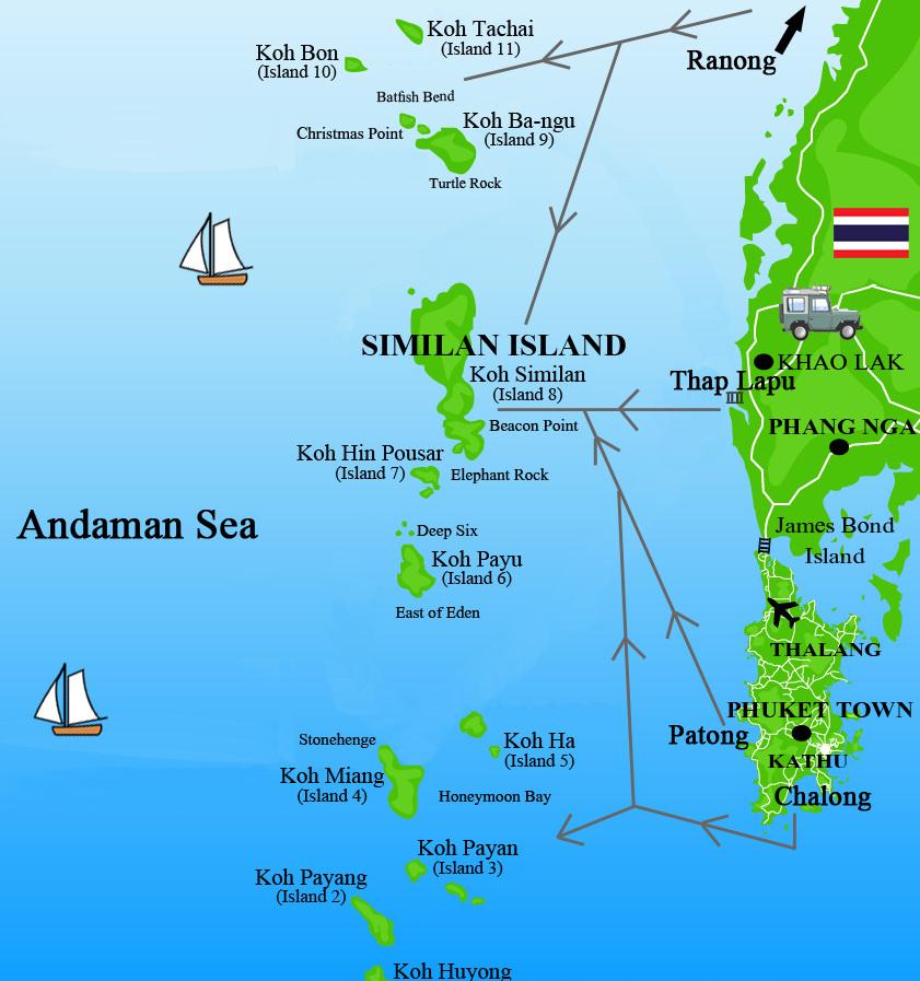 остров симилан где находится