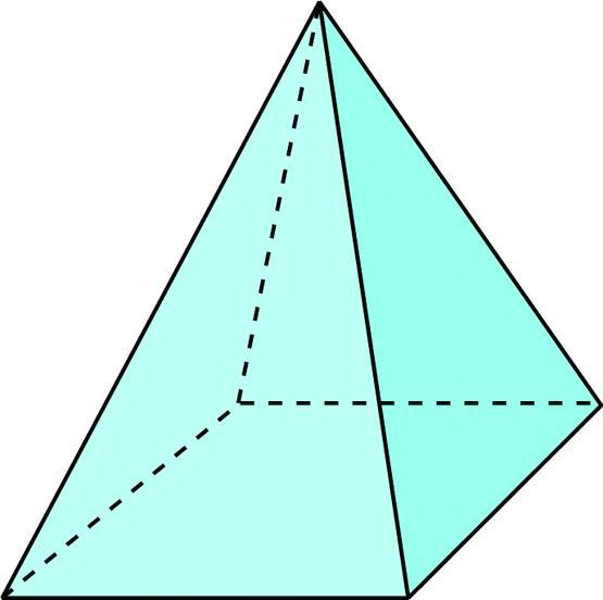 Площадь четырехугольной пирамиды правильной