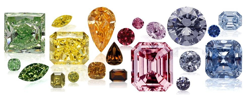 Разноцветные диаманты