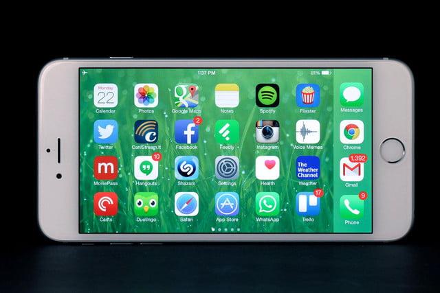 Поворот экрана на iPhone 6 s