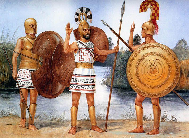 Спартанские воины
