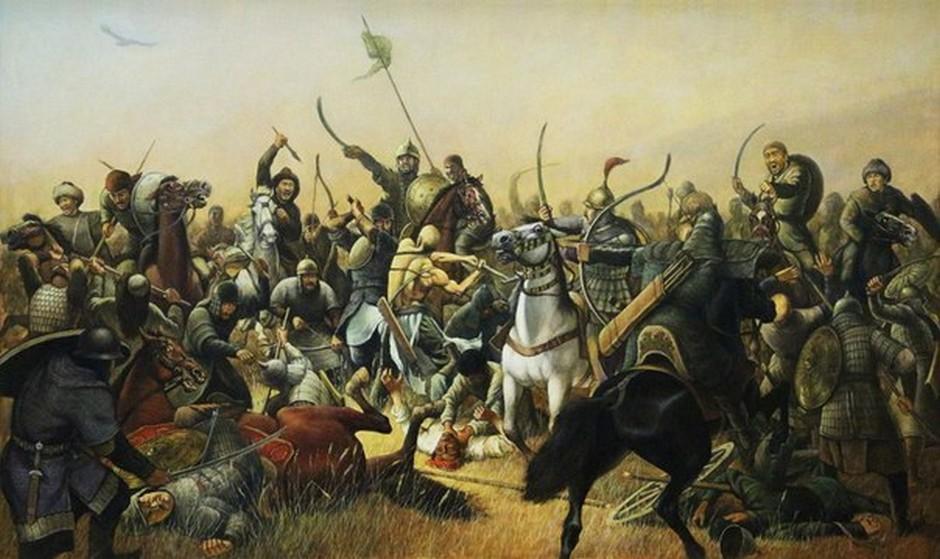 Казахи на битве