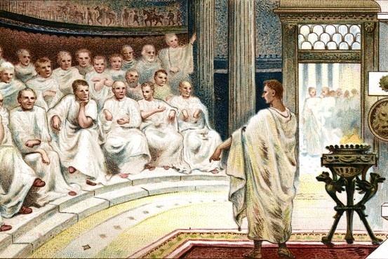 Заседание суда в Древнем Риме