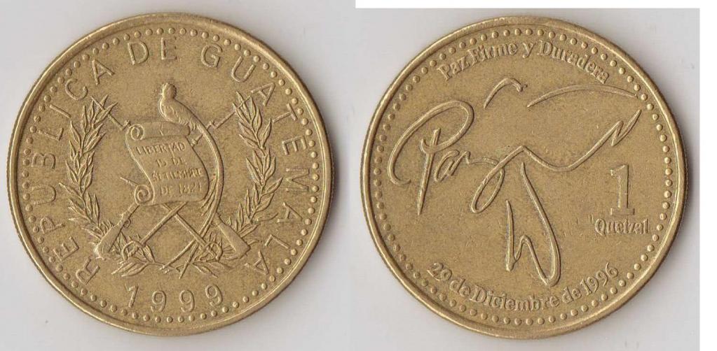 монета 1 кетцаль