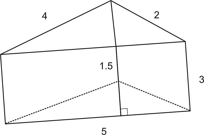 Призма с прямоугольным треугольником
