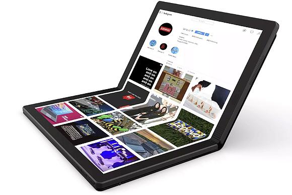 Lenovo анонсировала прототип ноутбука с гибким экраном