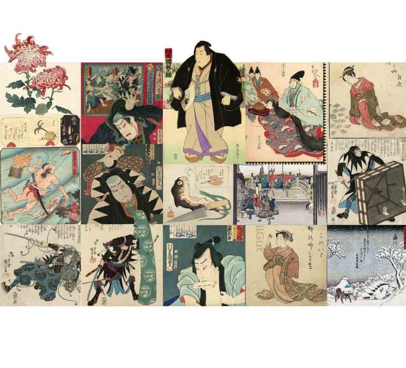 японская средневековая гравюра